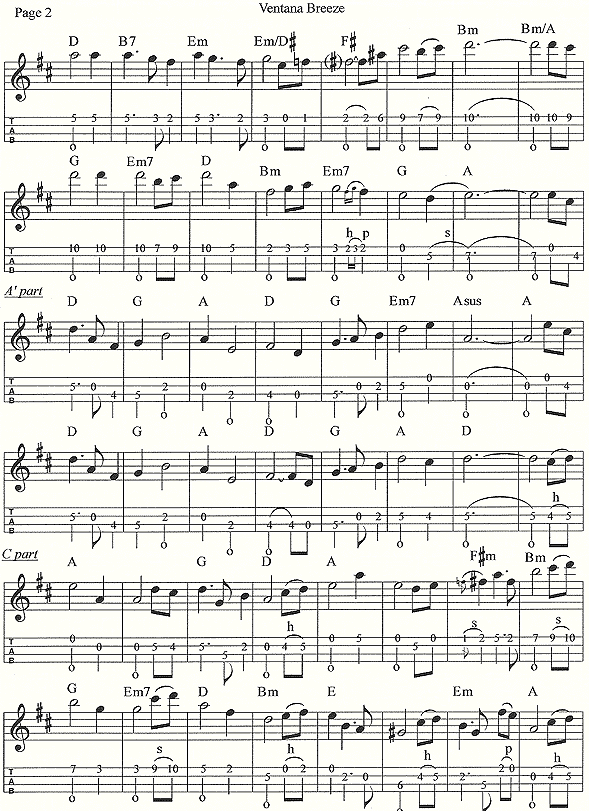 Ventana Breeze (sheet music)